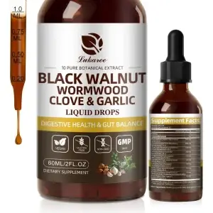 Black Walnut Drop with Wormwood Clove  Garlic Support Digestion and Immune Health