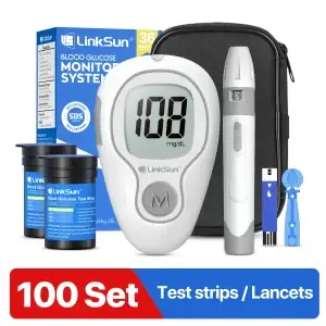 Blood Glucose Meter  Complete Kit Diabetes Accessories